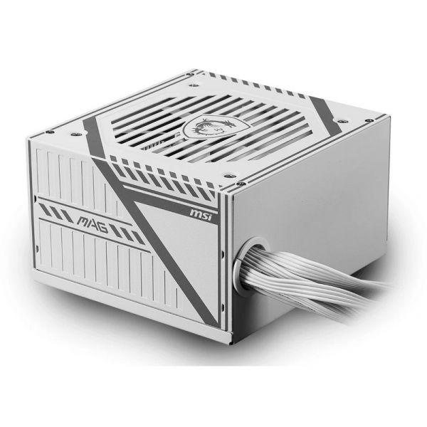 MSI MAG A650BNL WHITE 650W 80+ Bronze, Tápegység, Fehér