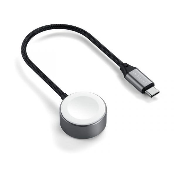 Satechi USB-C Magnetic Fast-Charging Cable for Apple Watch - Space Gray