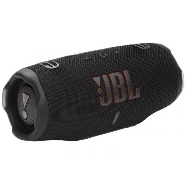 JBL CHARGE 6, Hordozható, vízálló Bluetooth hangszóró, Fekete (JBLCHARGE6BLK)
