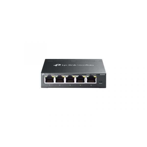 TP-LINK Easy Smart (Omada), ES205G Switch 5x1000Mbps, Fémházas