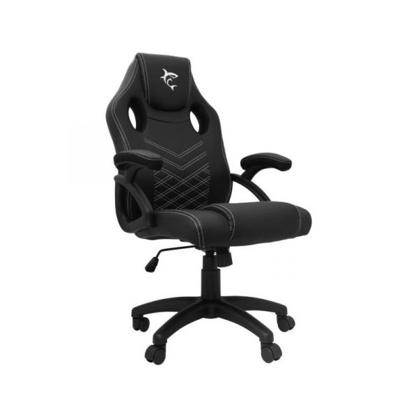 WHITE SHARK ZOLDER fekete gamer szék, puha nyak, fej és hát párnák, lélegző felület, 120 kg-ig (WS ZOLDER)
