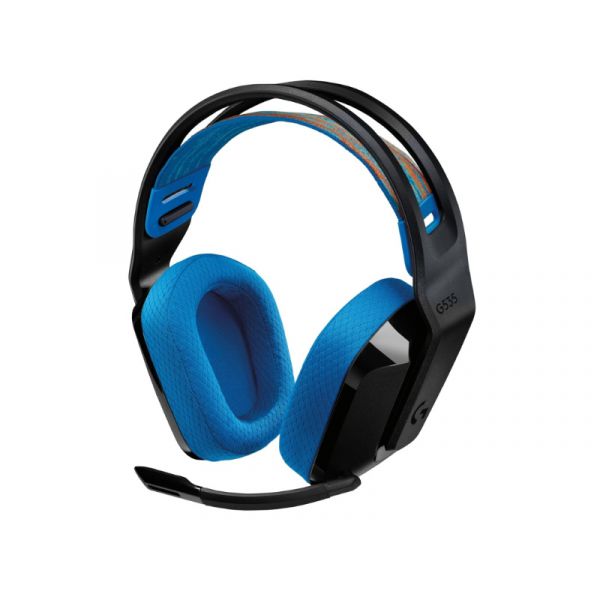 LOGITECH Fejhallgató 2.0 - G535 Lightspeed Vezeték Nélküli Gaming Mikrofonos , Fekete-kék (939-002219)