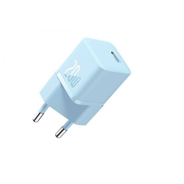 Baseus GaN5 Mini hálózati gyorstöltő 20W, USB Type-C, kék (CCGN050103)