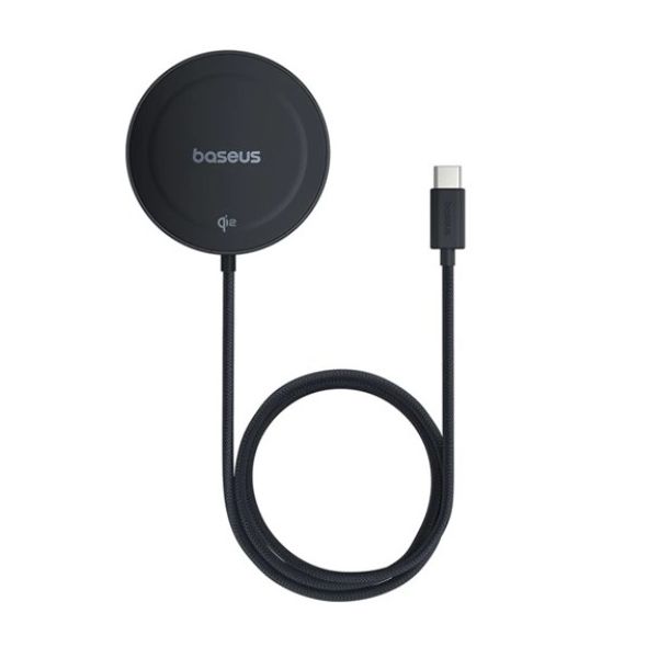 Baseus Simple Mini4 mágneses vezeték nélküli töltő 15W, Magnetic, fekete (P1027330012100)