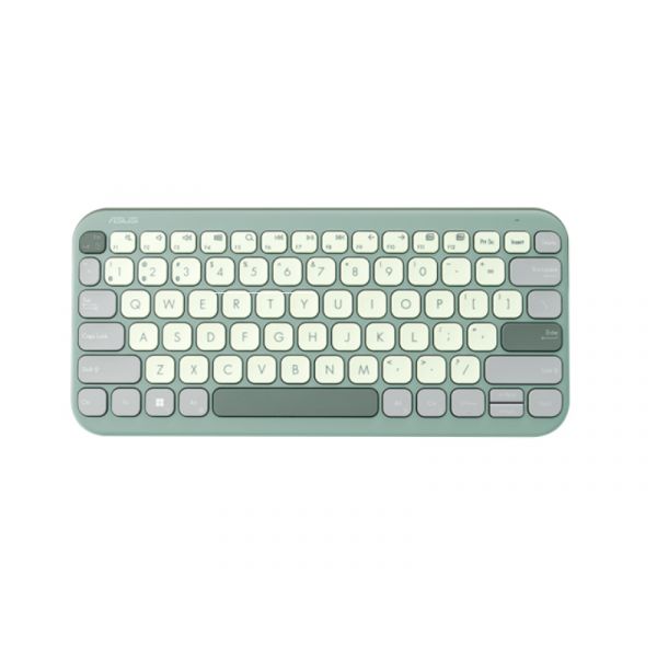 Asus Marshmallow KW100 vezeték nélküli billentyűzet HU layout, világoszöld