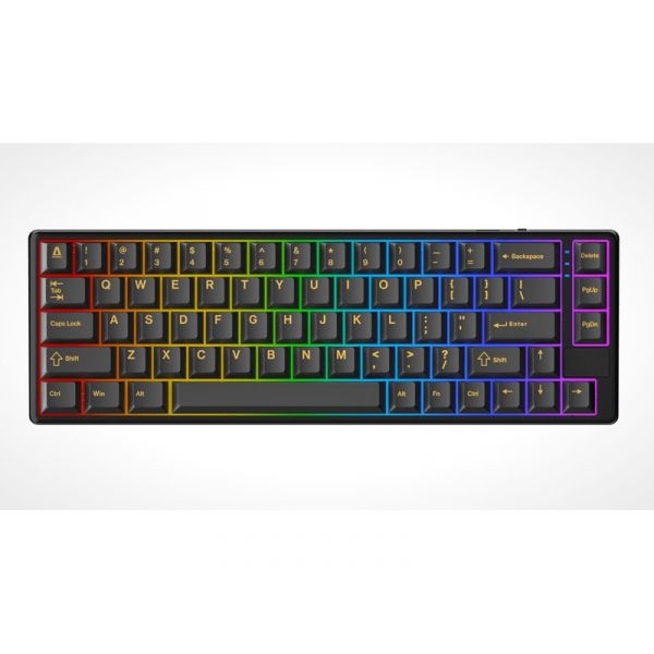 AVAX Vezetékes/ Vezeték Nélküli Billentyűzet GM01 PRO USB, Fekete, Mechanikus, Brown Switch, HUN (GM01B PRO)