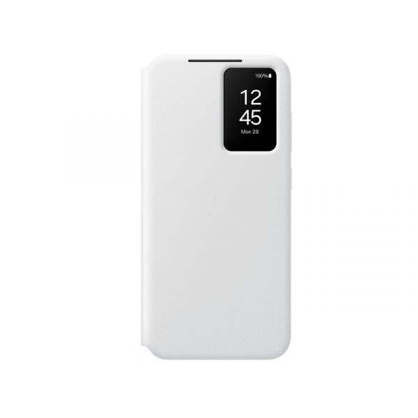 Samsung S24 FE Smart View Wallet Case, White (EF-ZS721CWEGWW)