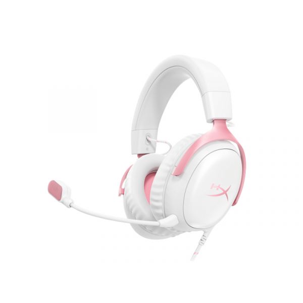 HP HYPERX Cloud III vezetékes gaming fejhallgató (9W1Q4AA) fehér/rózsaszín