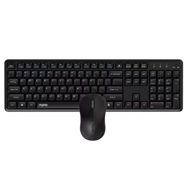 RAPOO 8150M vezeték nélküli multi-mode silent billentyűzet és egér szett (00229634) fekete