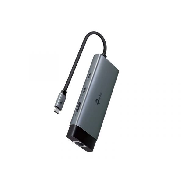 TP-LINK USB Type-C HUB 6 portos 1xHDMI + 1xLAN + 1xPD 100W + 1xUSB-C, 2xUSB (UH6120C)