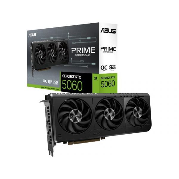 ASUS PRIME GeForce RTX 5060 8GB DDR7 OC Videókártya (PRIME-RTX5060-O8G)