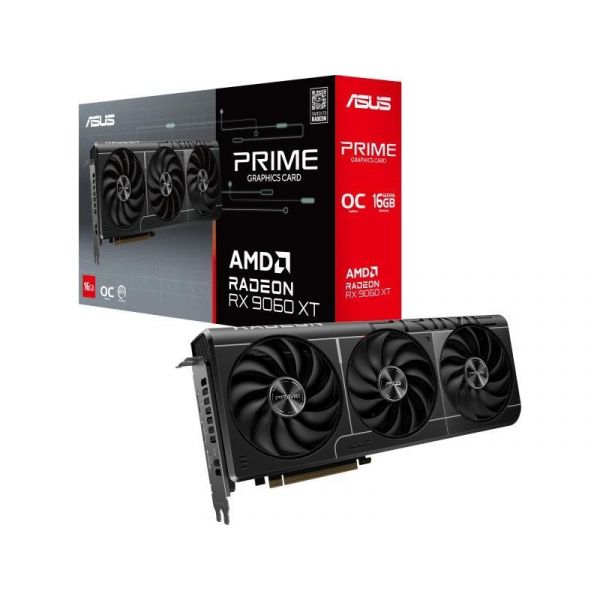 ASUS Radeon RX 9060 XT PRIME OC 16GB GDDR6 128bit (PRIME-RX9060XT-O16G) Videókártya