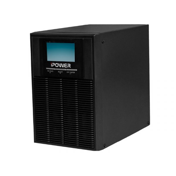 iPOWER UPS, 1000VA, 1000W, 4x IEC C13, SNMP/USB/RS-232, szünetmentes tápegység (UPS1000-I-T1KVA-2B)