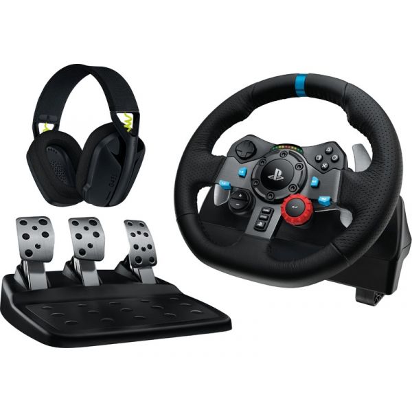 Logitech G29 Driving Force for PC/PS5 kormány + G435 headset (991-000539)