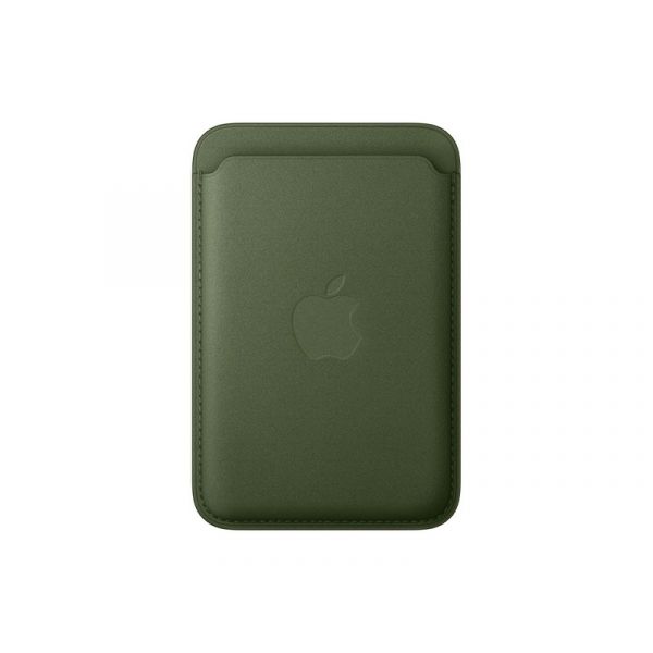 Apple MagSafe-rögzítésű iPhone FineWoven-szövettárca – sötét mohazöld