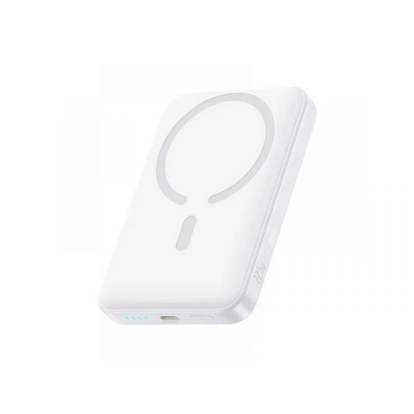 Baseus EnerFill FM11 Magnetic vezeték nélküli gyorstöltő powerbank 10000 mAh, 22.5W, fehér + 60W USB Type-C, 30cm kábel