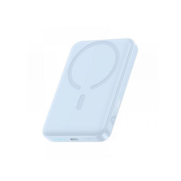 Baseus EnerFill FM11 Magnetic vezeték nélküli gyorstöltő powerbank 10000 mAh, 22.5W, kék + 60W USB Type-C, 30cm kábel