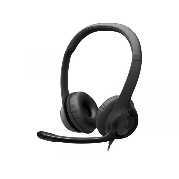 LOGITECH H390 USB-C Mikrofonos Fejhallgató (981-001576) Fekete