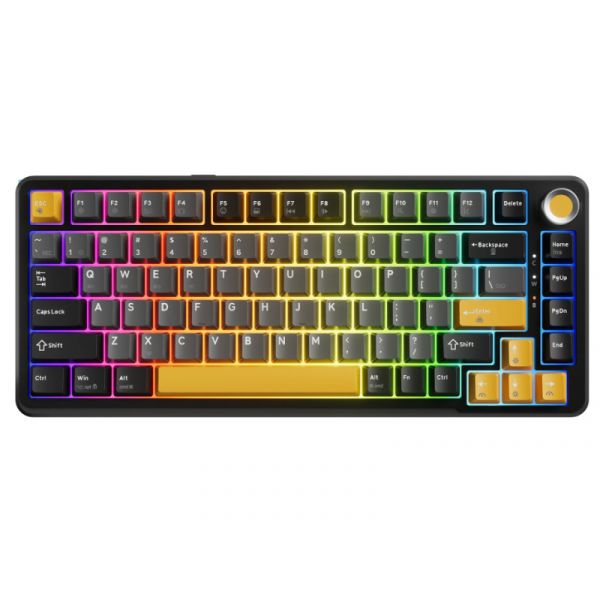 MARVO TITAN 75 vezeték nélküli gaming billentyűzet - Fekete - HU /Banana Crystal Linear (KG985W)