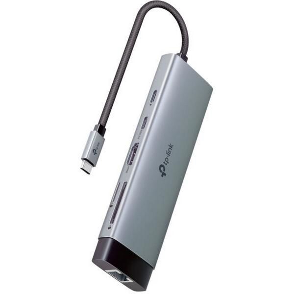 TP-LINK USB Type-C HUB 9 portos 1xHDMI + 1xLAN + 1xPD 100W + 1xUSB-C, 3xUSB +2xKártyaolvasó, UH9120C