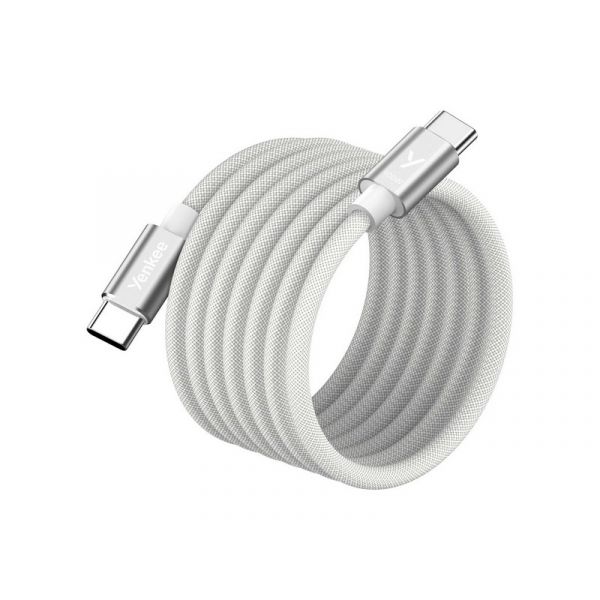 YENKEE YCU MAGNETIC 02 wh 100w USB-C/USB-C (37000587) fehér