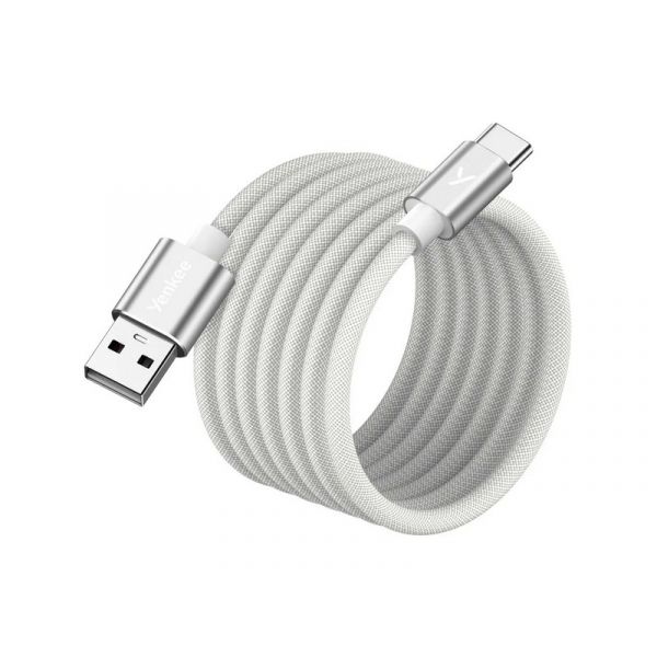 YENKEE YCU MAGNETIC 04 wh USB-C/A adatkábel (37000531) fehér