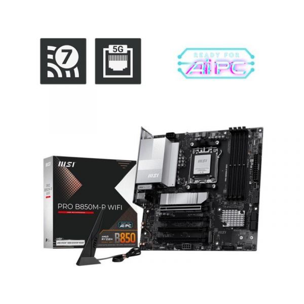 MSI PRO B850M-P WIFI AM5 M-ATX Alaplap