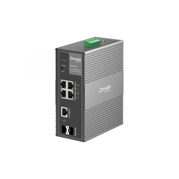 TP-LINK Omada 6-Port Gigabit Ipari Fémházas Switch (IES206GPP)