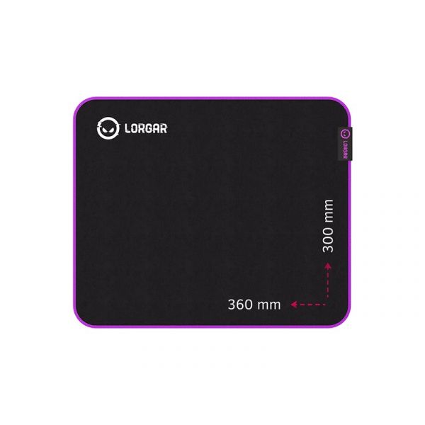 Lorgar Main 313 360x300 egérpad, fekete-lila (LRG-GMP313)