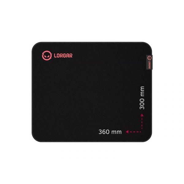 Lorgar Main 323 360x300 egérpad, fekete-piros (LRG-GMP323)