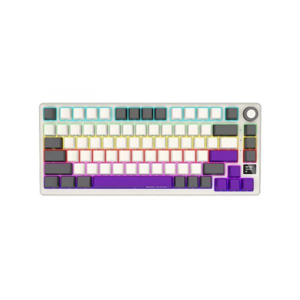 Lorgar KBP7075W vezeték nélküli gaming billentyűzet 75% mech RGB, bézs (LRG-KBP7075W-RT)