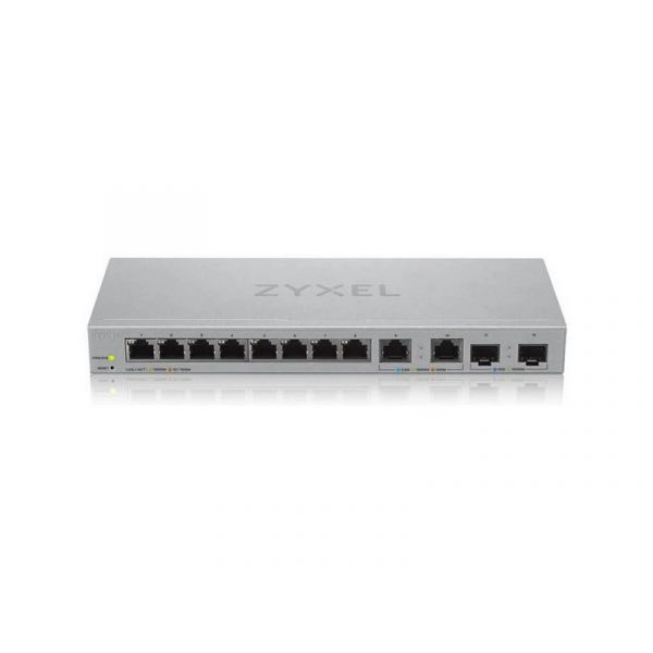 ZYXEL Switch 8x1000Mbps + 2x2500Mbps + 2xSFP+ Web Menedzselhető (XGS1210-12-ZZ0102F)