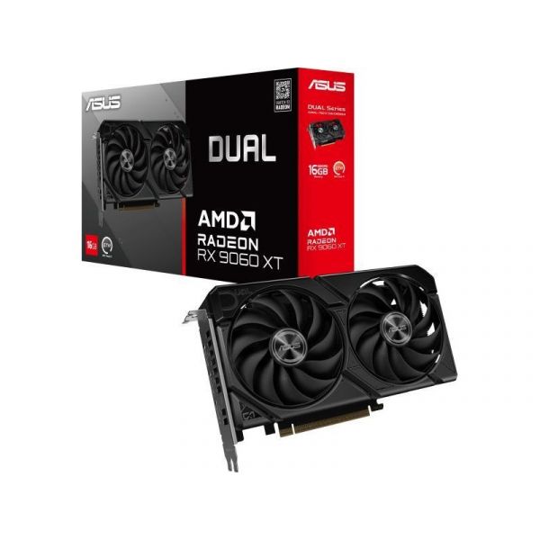 ASUS Radeon RX 9060 XT Dual 16GB GDDR6 128bit (DUAL-RX9060XT-16G) Videókártya