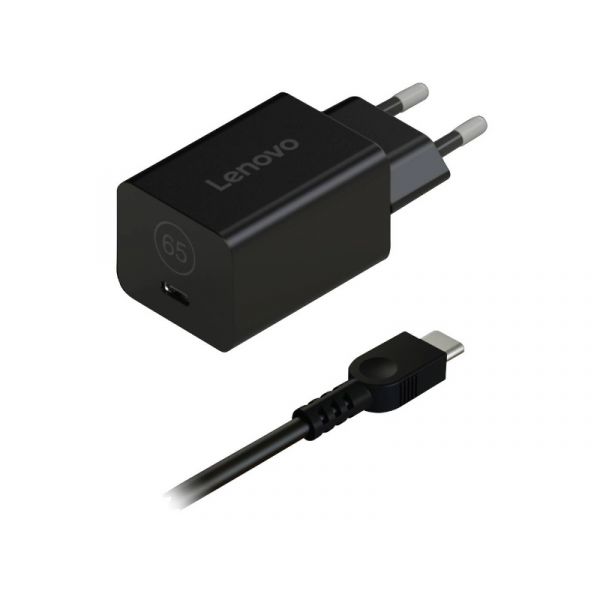 Lenovo GaN Nano 65W Adapter - G0A6GN65EU - Black