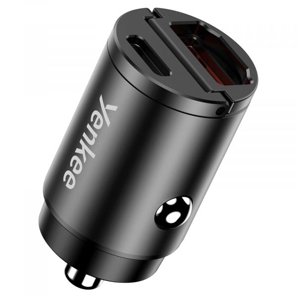YENKEE YAC CAR 02 MINI 30W USB-A/USB-C töltő