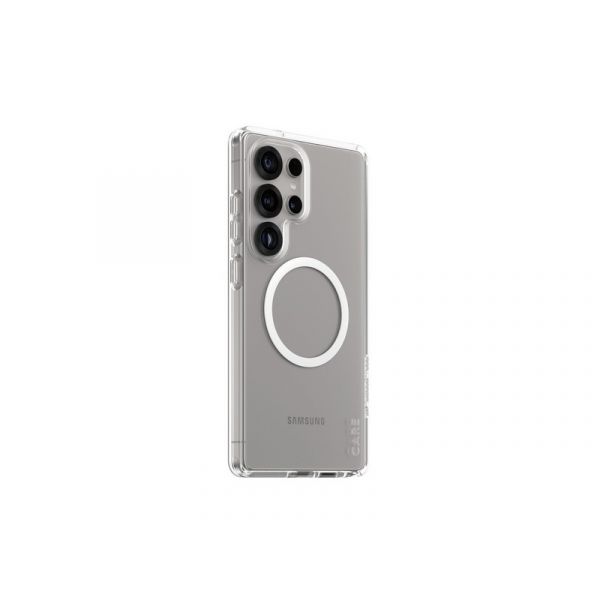 CARE by PanzerGlass Flagship Case Transparent Urban Combat w. White Qi Compatible Samsung Galaxy S25 Ultra (CRRFUWQG38488)