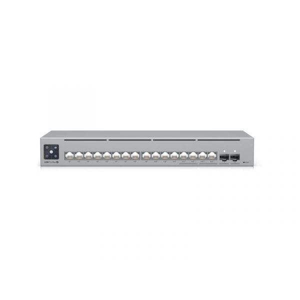 UBiQUiTi Switch 12x1000Mbps (POE+) + 4x2500Mbps (POE++) + 2x10Gbps SFP+, Menedzselhető, Asztali (USW-PRO-MAX-16-POE)