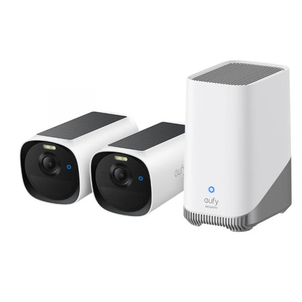 Anker eufyCam E40 2-Cam Kit + HomeBase S380 biztonsági kamerarendszer White (E8144322)