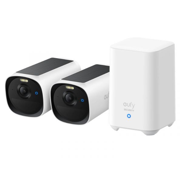 Anker eufy Cam E40 2-Cam Kit (HomeBase 2) biztonsági kamerarendszer (E8144321) White