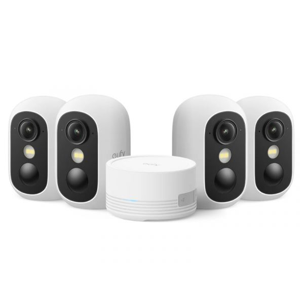 Anker eufyCam C35 4-Cam Kit biztonsági kamera rendszer White