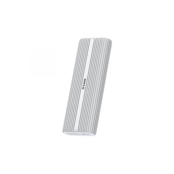 D-LINK USB-C 4.0 Külső Ház M.2 NVMe SSD-hez, Alumínium, (DSP-411)  Fehér