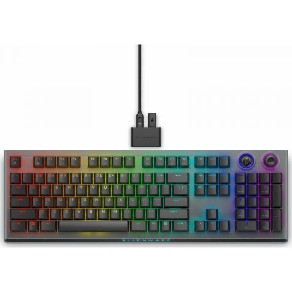Alienware Tri-Mode Wireless Gaming Keyboard - AW920K - US (QWERTY) - Dark Side of the Moon (545-BBFL)