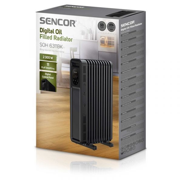 Sencor SOH 6311BK elektromos olajradiátor