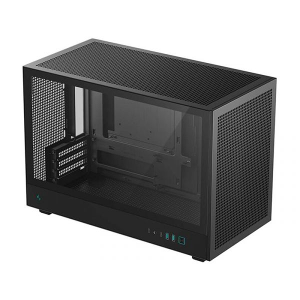 DEEPCOOL CH260 Micro ATX PC ház, Tápegység nélkül, Fekete, Üvegfalú (R-CH260-BKNGM0-G-1)