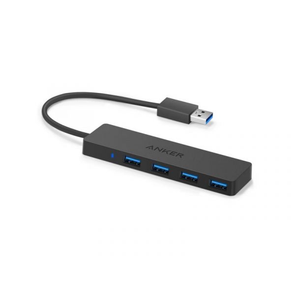 ANKER 4-Port Ultra Slim USB3.0 Data Hub (A7516016) Black
