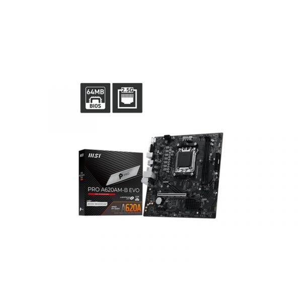 MSI PRO A620AM-B EVO AM5 m-ATX Alaplap