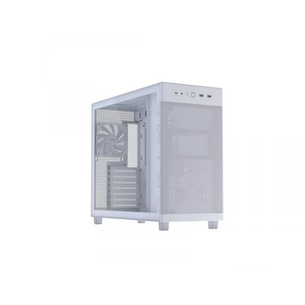 ASUS Prime AP303, Tápegység nélkül, Fehér, Üvegfalú PC ház (AP303/WT/TG)