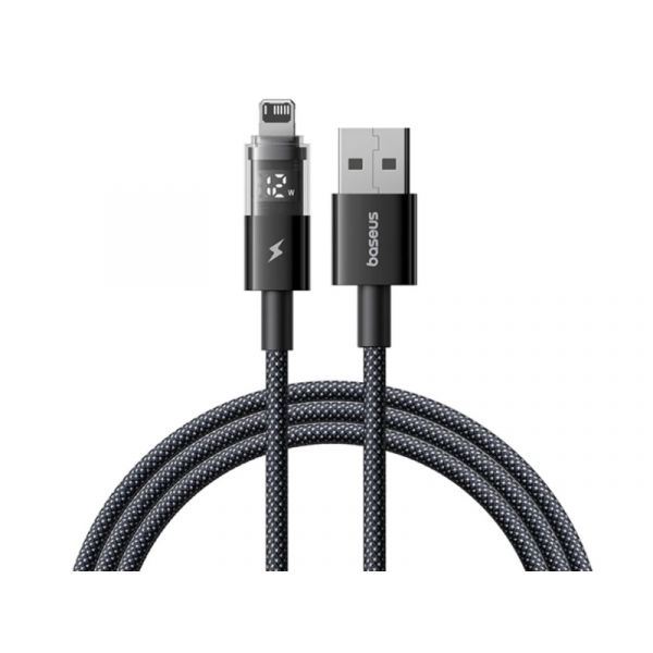 BASEUS DISPLAY II adatkábel USB - lightning, 200cm (P10382700121-01) fekete