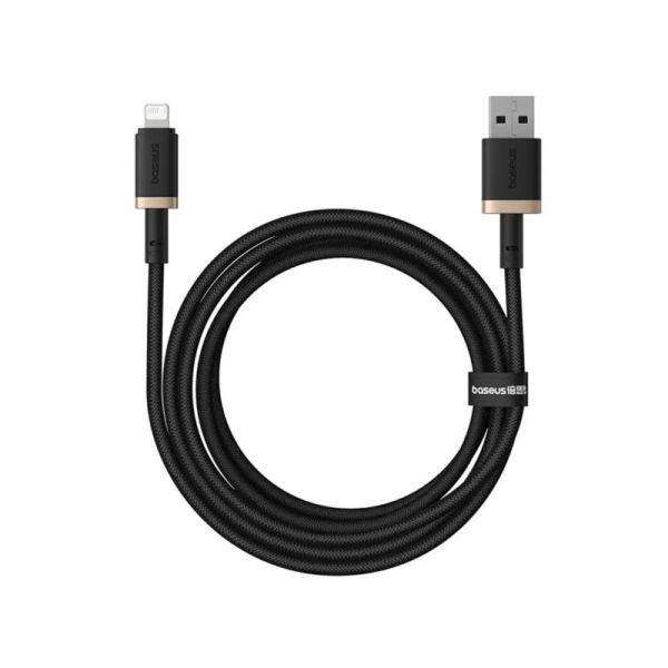 BASEUS DURA adatkábel USB - lightning, 200cm (P10377801U01-02) arany-fekete