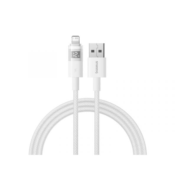 BASEUS DISPLAY II adatkábel USB - lightning, 200cm (P10382700211-01) fehér